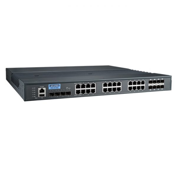 EKI-9728G-4X8CI (4 x 10GbE + 16GE + 8GE Combo L3 Managed Ethernet Switch, -40 to 85℃)