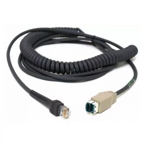 Cablu USB, conector Power Plus, elicoidal, 4.6m